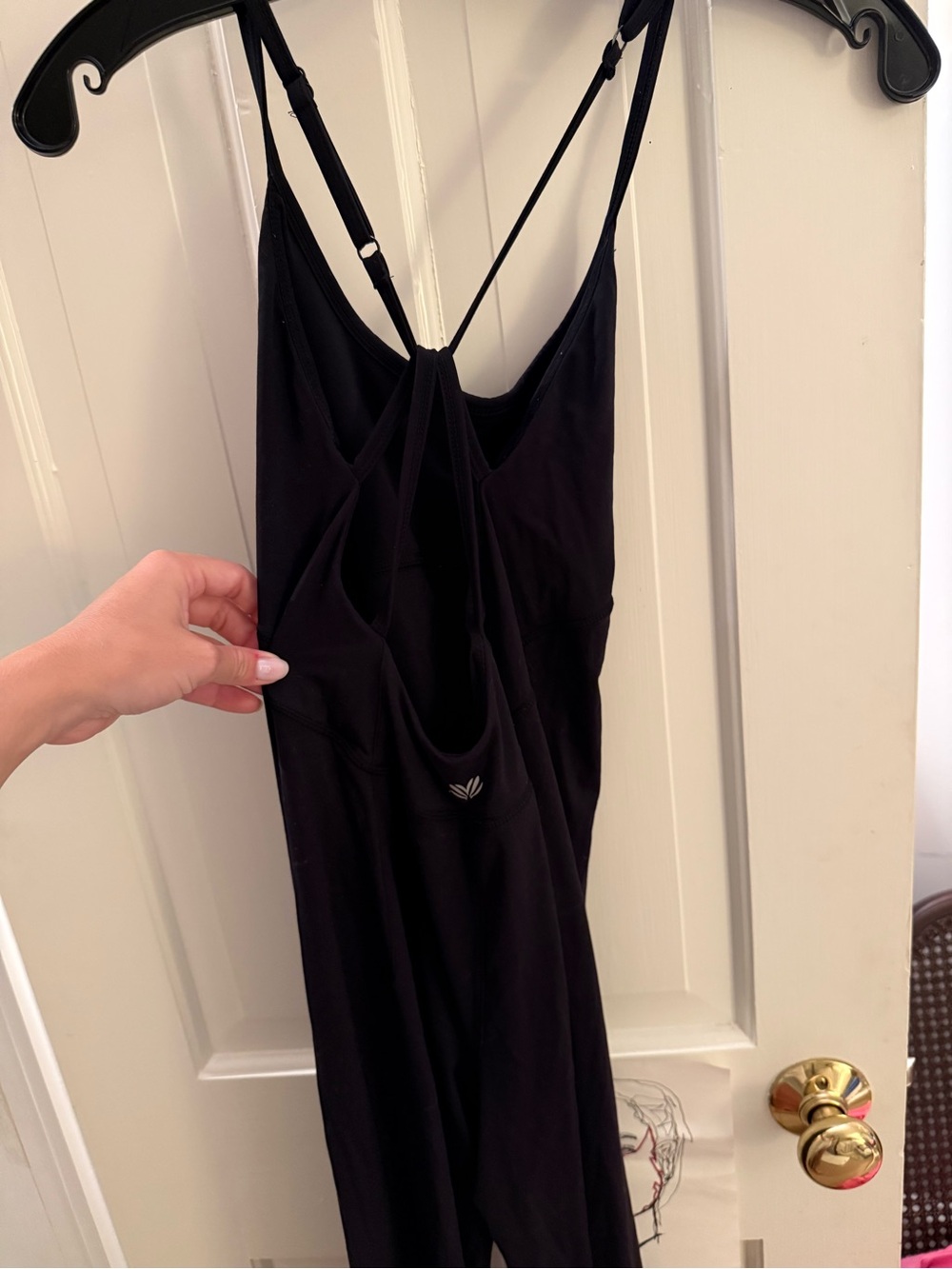 Forever 21 Black Strappy Jumpsuit with Cross-Back Detail